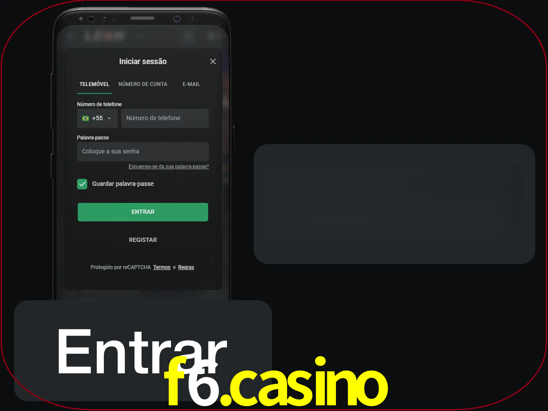 Faça o login para começar a apostar e jogar no cassino.
